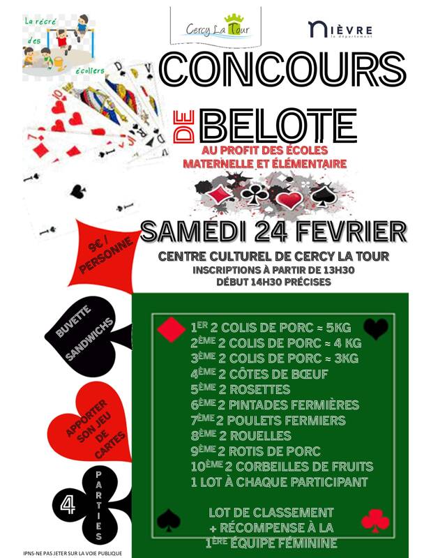 CONCOURS DE BELOTE