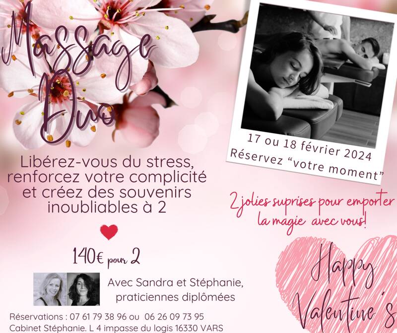 Massage en duo - WE St Valentin