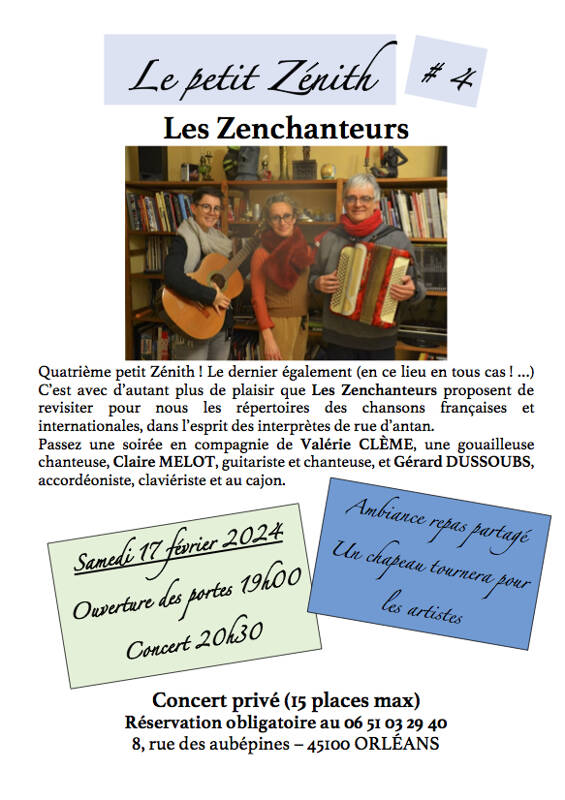 Les Zenchanteurs font leur petit Zénith #4