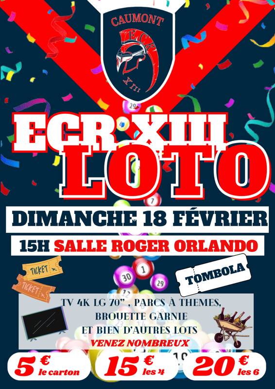 Loto de l'école de rugby - ECR XIII