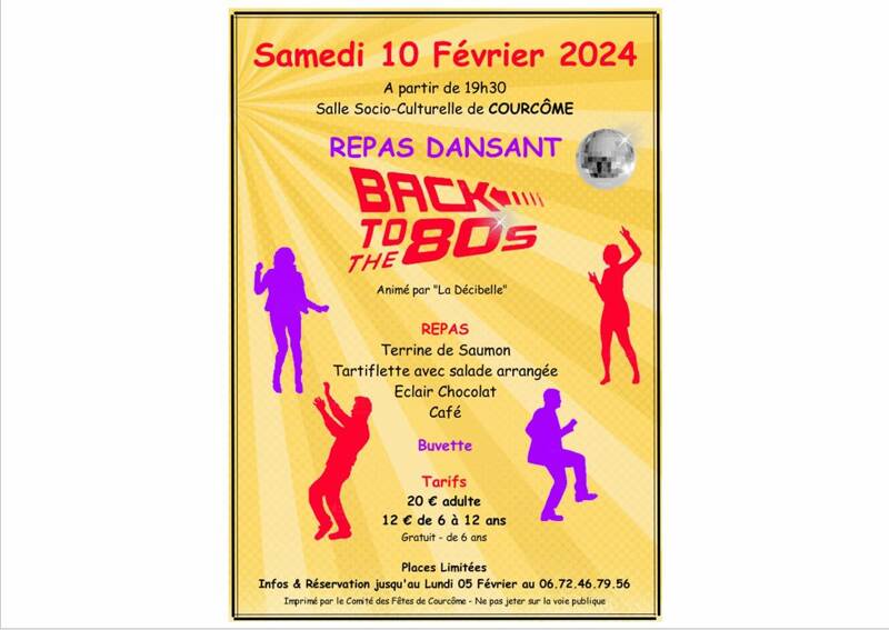 Repas Dansant Années 80