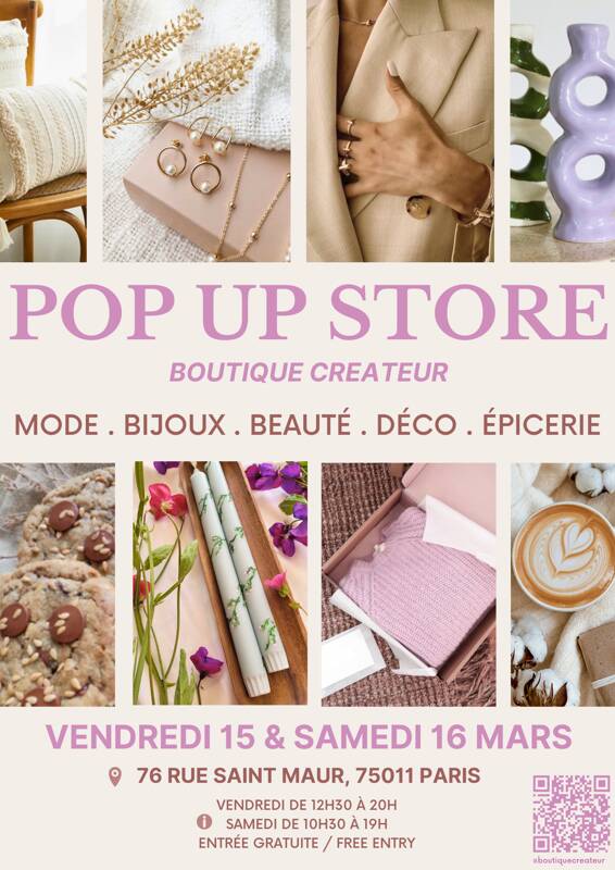 Pop up Store Boutique créateur