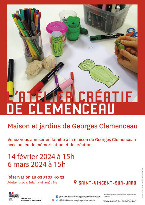 Atelier créatif en famille à la maison de Georges Clemenceau