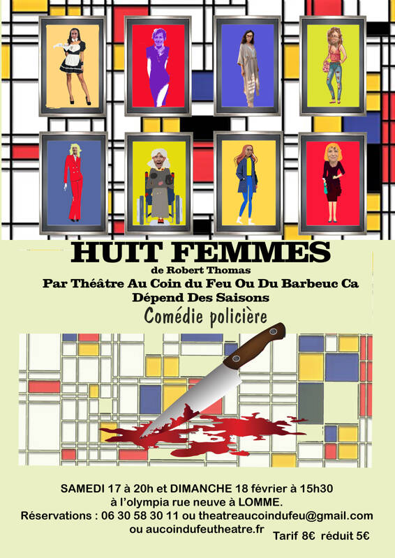 Huit Femmes de Robert Thomas comédie policiére