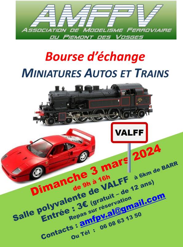 bourse miniatures autos et trains