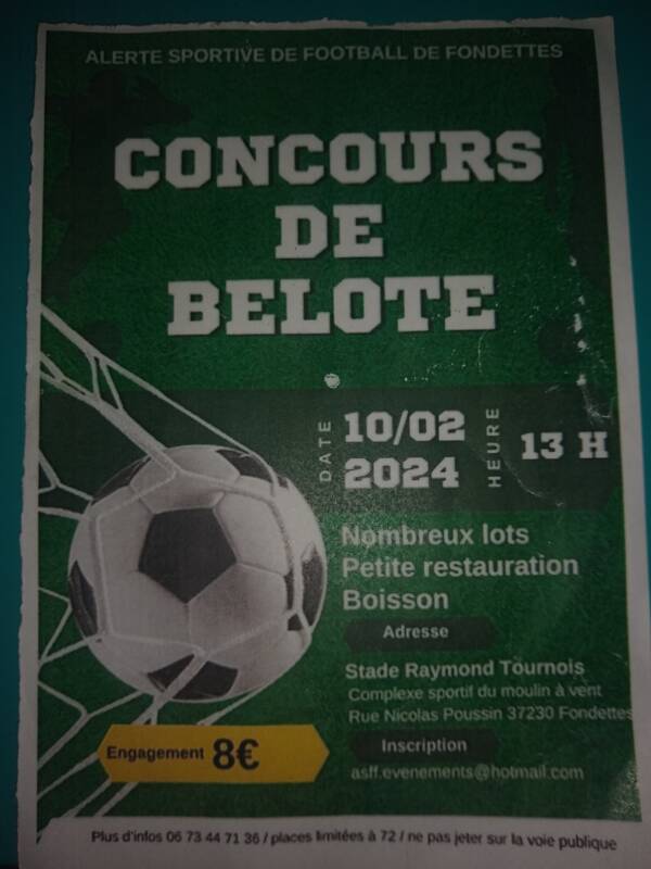 Concours de belote