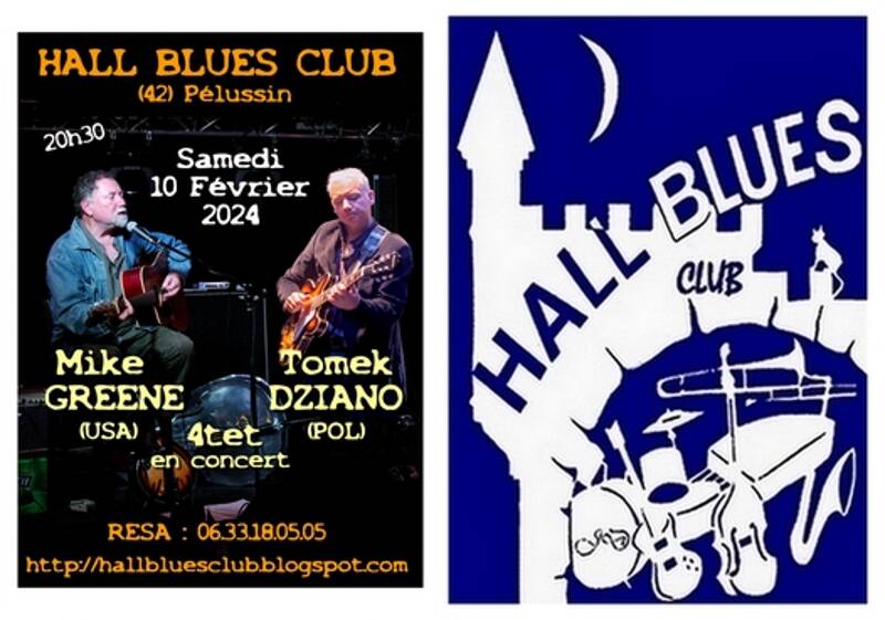 Mike GREENE (USA) & Tomek DZIANO (POL) Blues Band en concert au Hall Blues Club
