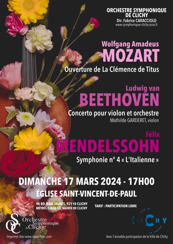 Concert Mozart Beethoven Mendelssohn