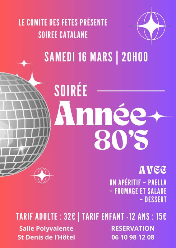 SOIREE ANNEE 80