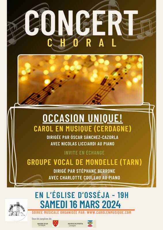 CONCERT CHORALE - CAROL EN MUSIQUE