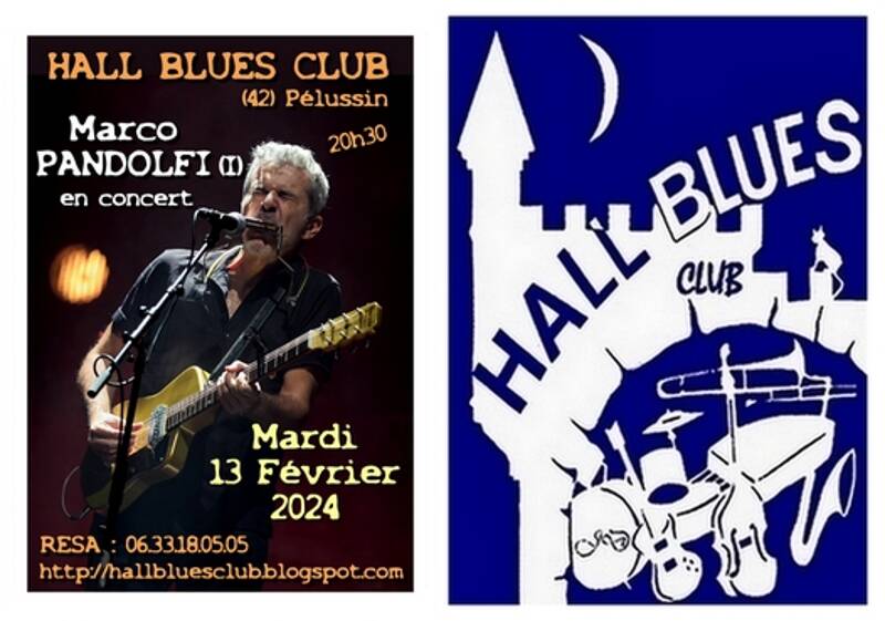 Blues avec Marco PANDOLFI (Italie) en concert au Hall Blues Club