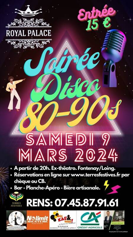 Soirée Disco Années 80 - 90