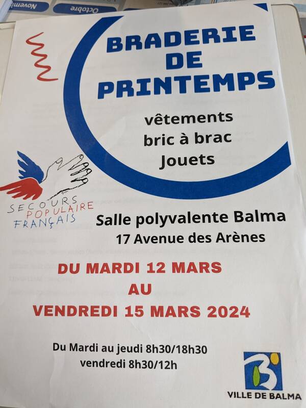 BRADERIE SECOURS POPULAIRE DE BALMA