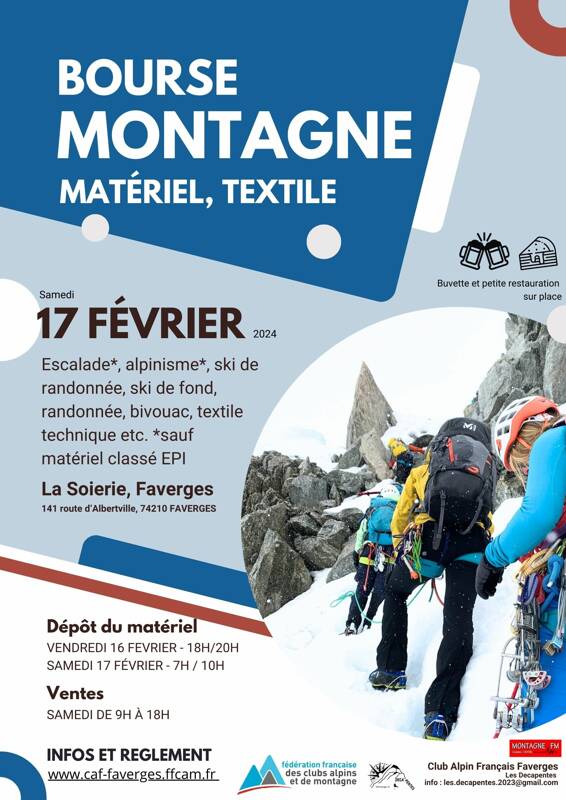 Bourse au matériel de montagne