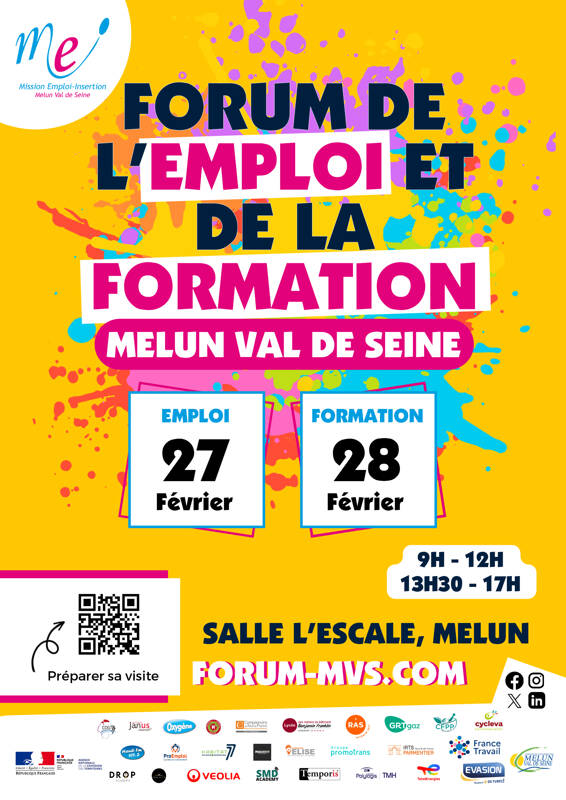 Forum de l'emploi et de la formation Melun Val de Seine