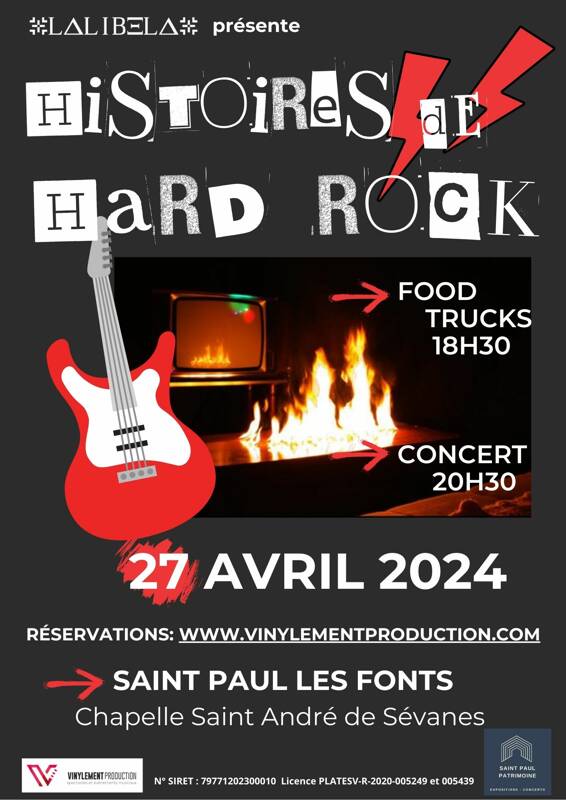 SPECTACLE CONCERT - Histoires de Hard Rock