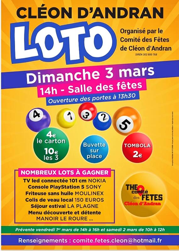 LOTO DU COMITE DES FETES