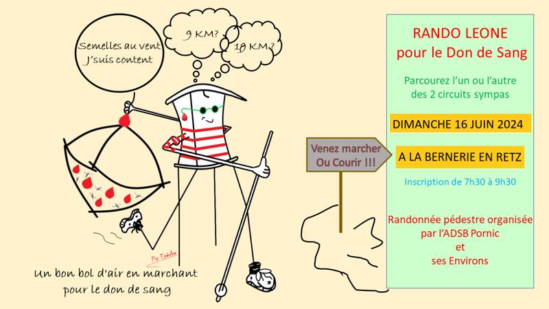 Randonnée Léone pour le Don de Sang