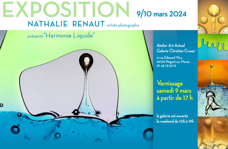 Exposition photographique abstraite Harmonie Liquide 