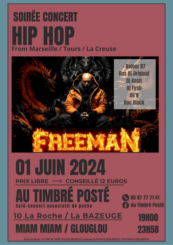 Soirée Concert: Freeman - Phoenix Tour