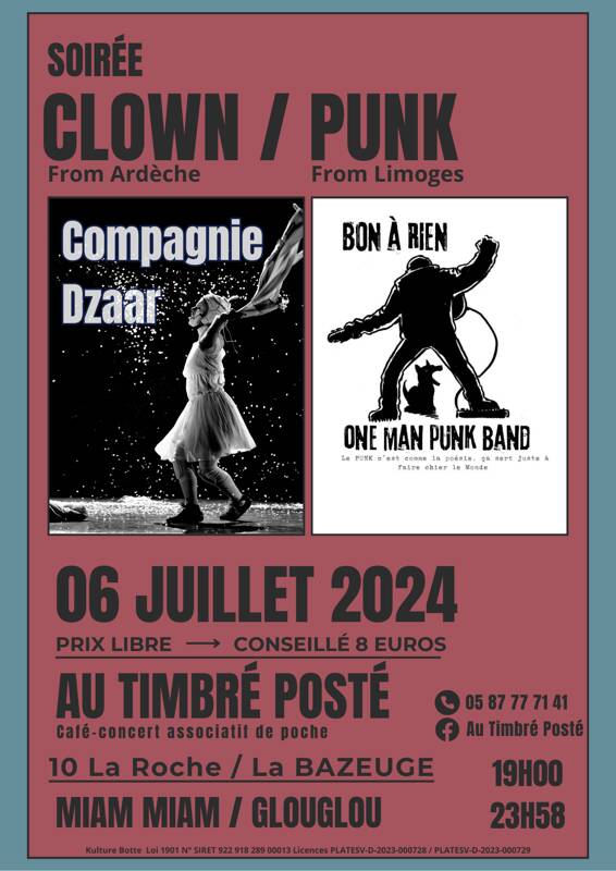 Soirée Clown et Punk