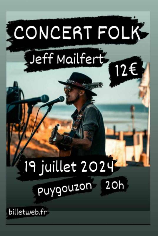 Jeff Mailfert en concert FOLK à Puygouzon (81)