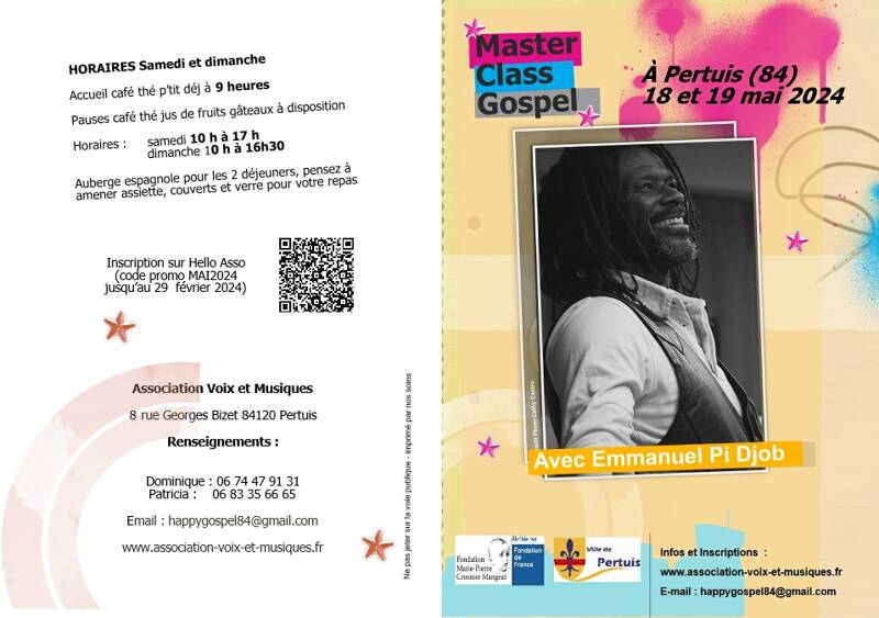 master class Gospel avec Emmanuel Pi Djob