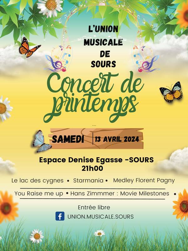 Concert de Printemps Union Musicale de Sours