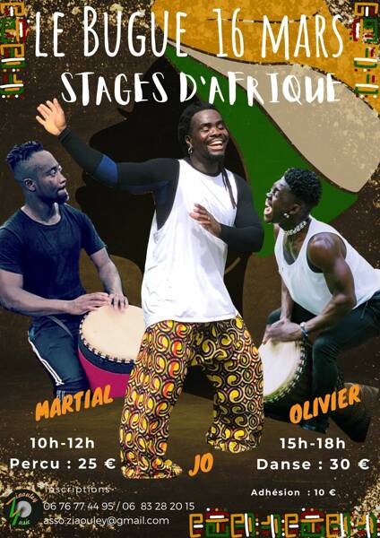 Stages de danses et percussions africaines