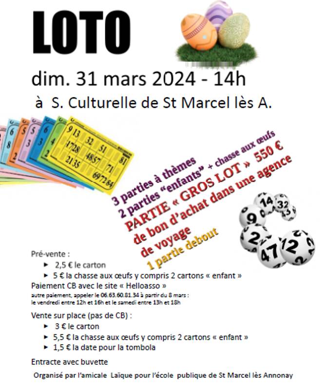 Loto de l'Amicale Laïque