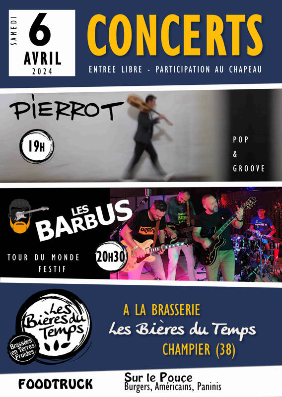 Concerts : Pierrot / Les barbus