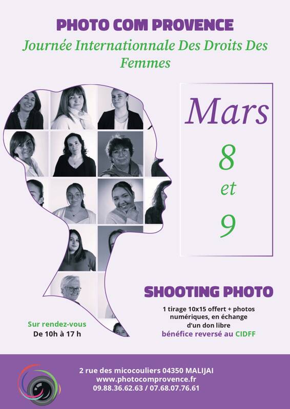 Shooting Journée Internationale des Droits des Femmes