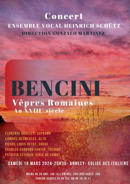 Concert BENCINI - Musique baroque