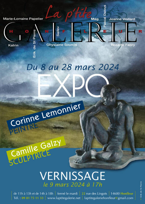 Exposition Corinne Lemonnier, peintre et Camille Galzy, sculpteur