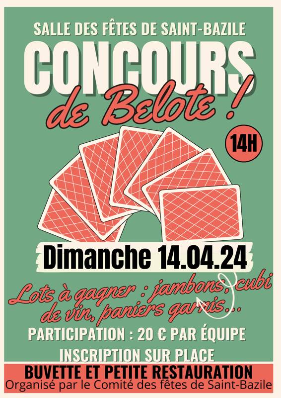 Concours de belote de Saint-Bazile