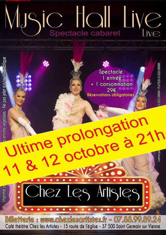 Spectacle cabaret Music Hall Live