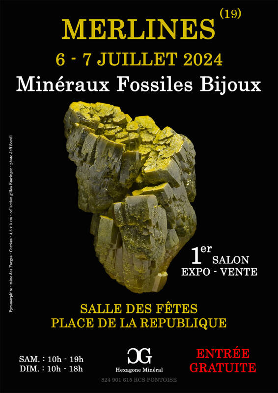 1er SALON MINERAUX FOSSILES BIJOUX