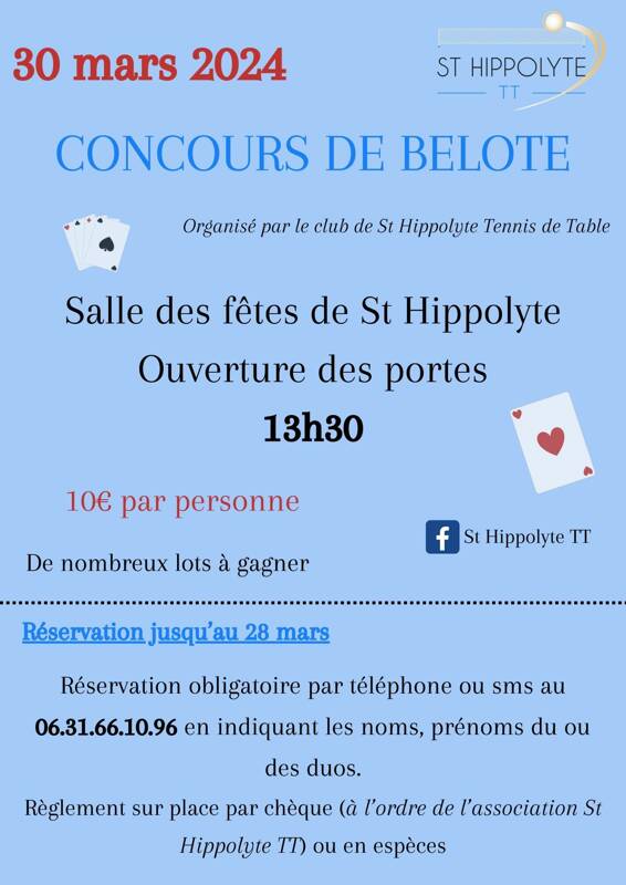 Concours de belote