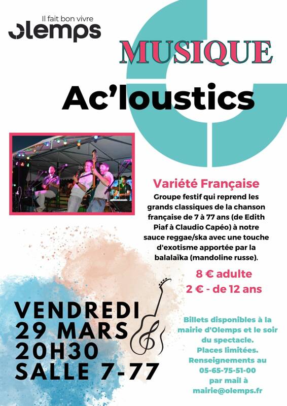 concert musique : Ac'loustics