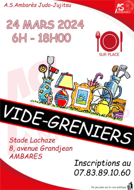 VIDE GRENIER - A.S.AMBARÉSIENNE JUDO-JUJITSU