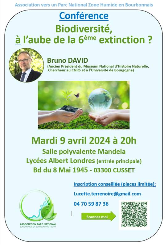 Conférence: Biodiversité, à l’aube de la 6ème extinction