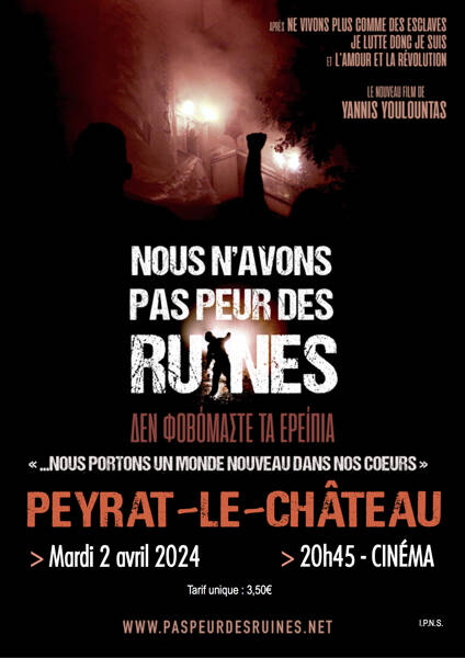 Documentaire : nous n'avons pas peur des ruines