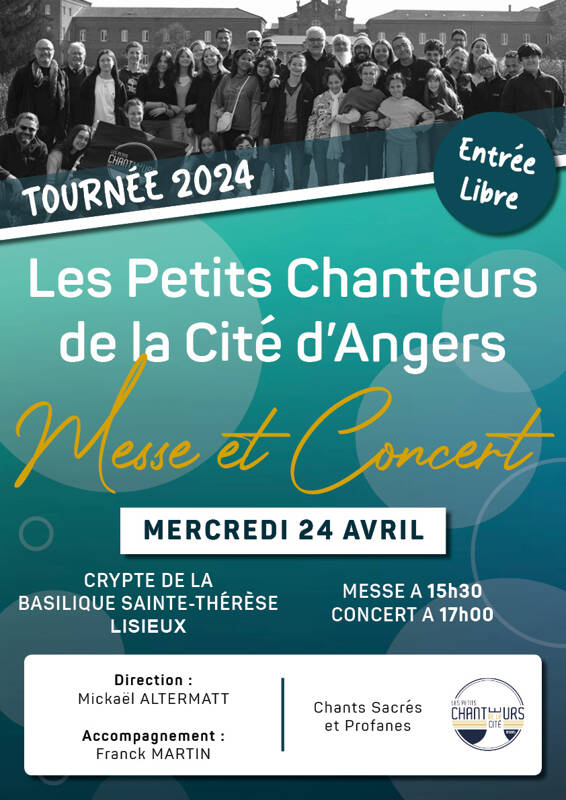 Concert par le choeur des Petits Chanteurs de la Cité (Basilique Sainte-Thérèse de Lisieux)