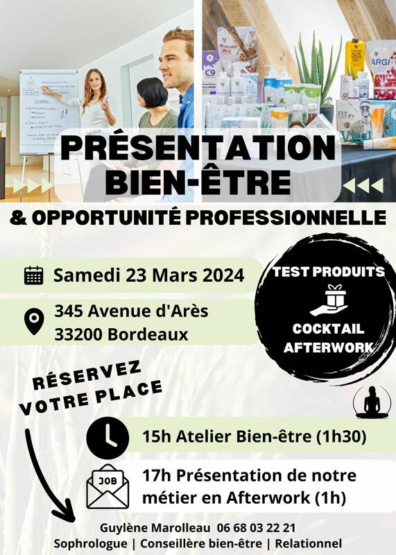 Atelier bien-être/Presentation d'Opportunité