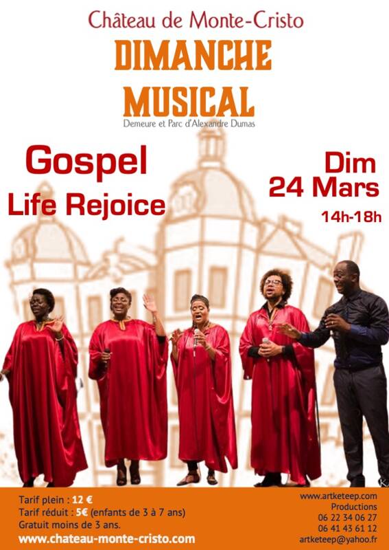 Dimanche Musical au Château Monté Cristo – Gospel Life Rejoice