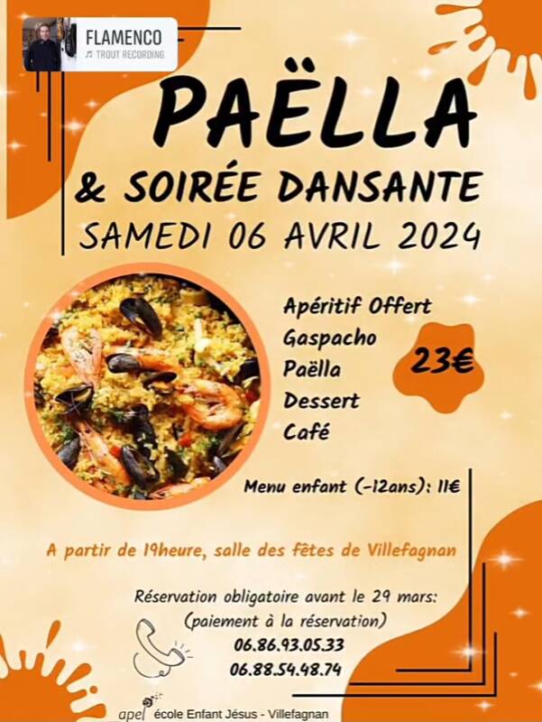 Soirée Dansante Paëlla