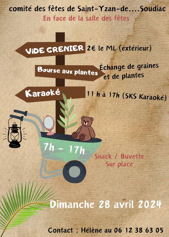 Vide grenier Karaoké et bourse aux plantes