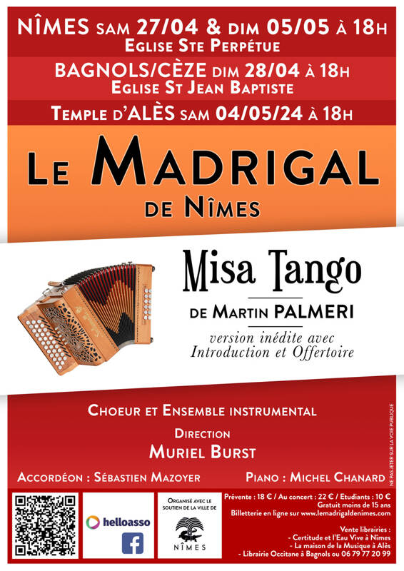 Concert par le Madrigal de Nîmes