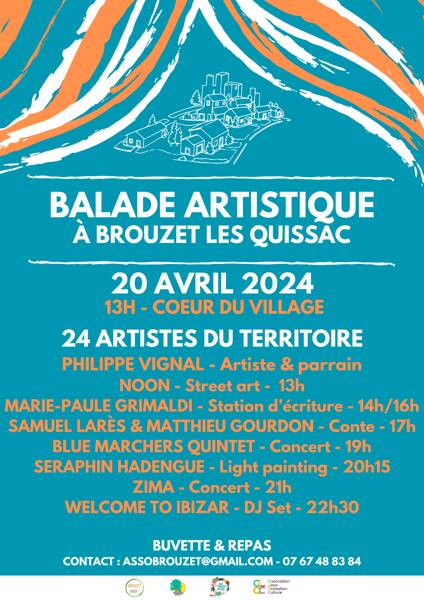 3ème Balade Artistique à Brouzet-lès-Quissac le samedi 20 avril 2024