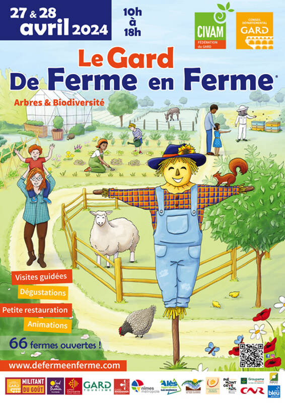 Le Gard de ferme en ferme